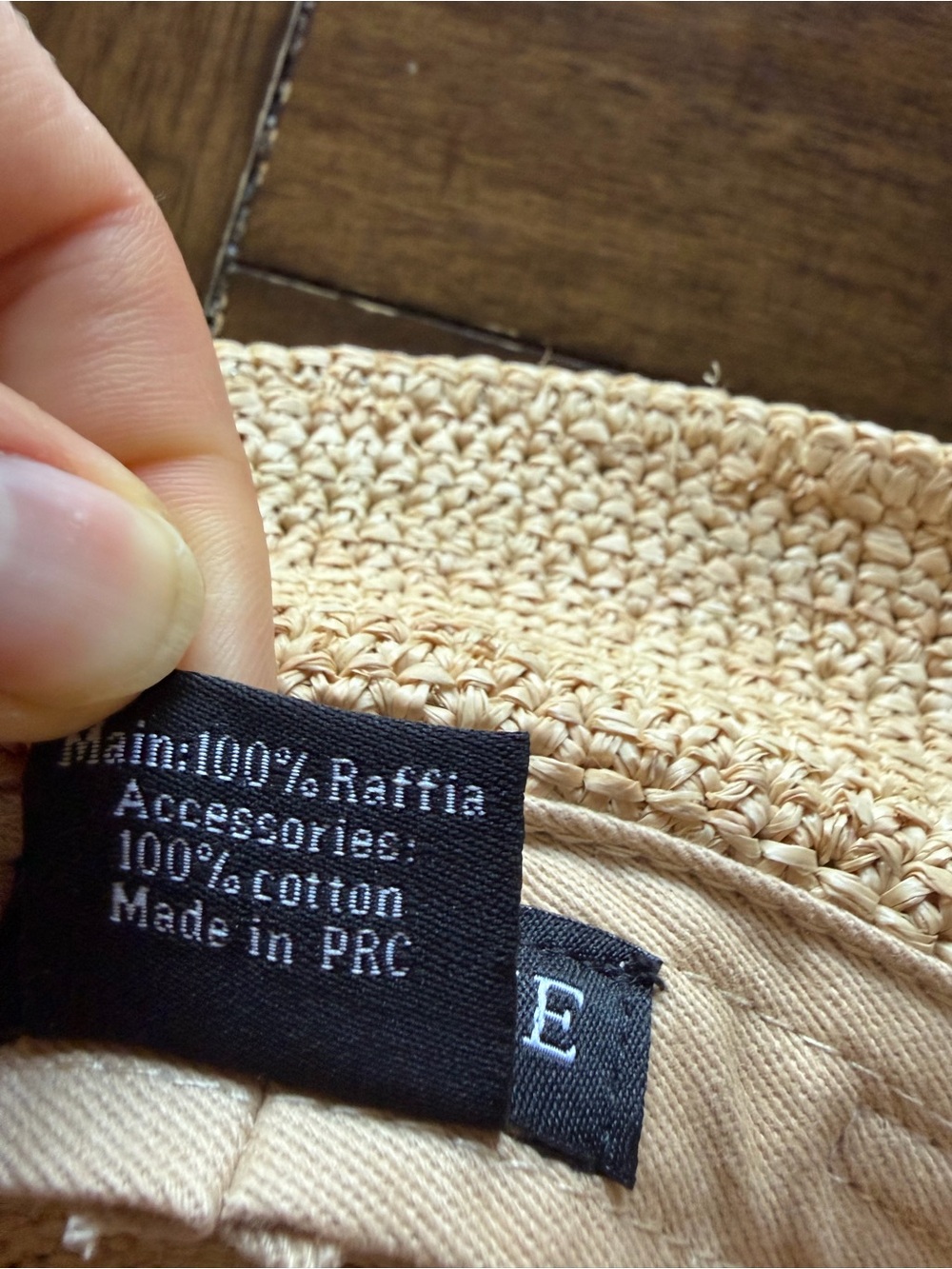 NWOT Natural Raffia Straw Bucket Hat - Picture 10 of 13